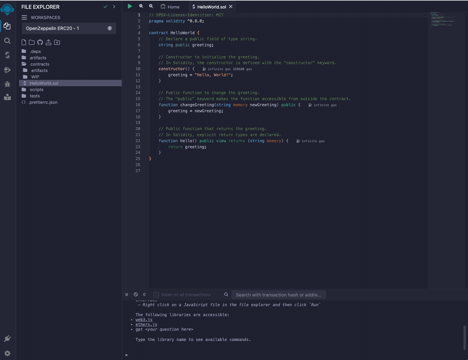 Deploy DeFi Contract